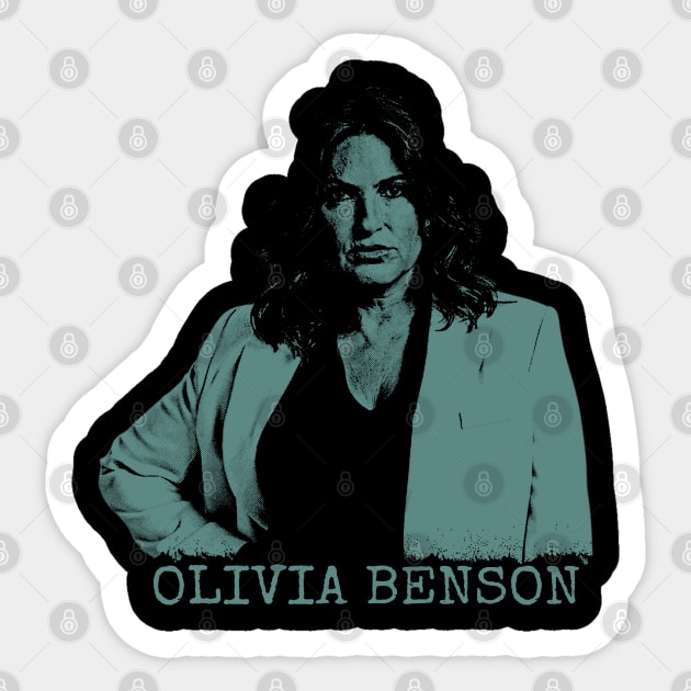 Olivia Benson Law And Order // 90s Aesthetic Design Sticker by Knockbackhaunt